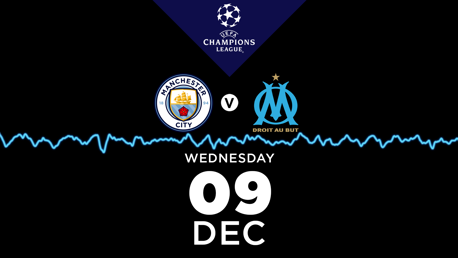 City v Marseille: Listen live on CITY+