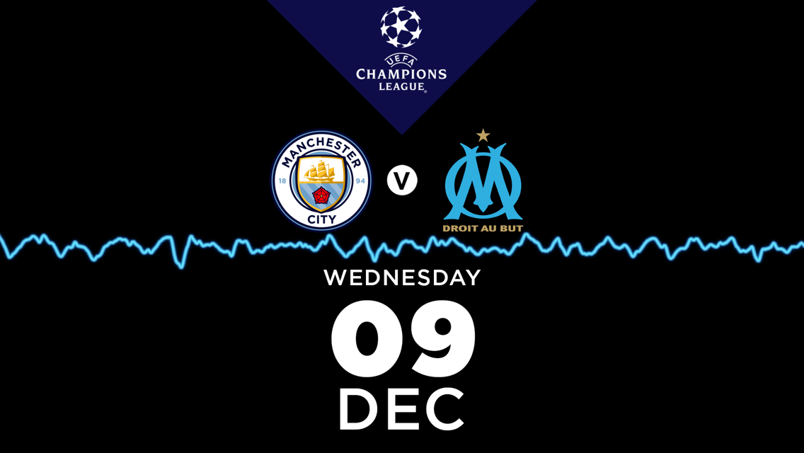 City v Marseille: Listen live on CITY+