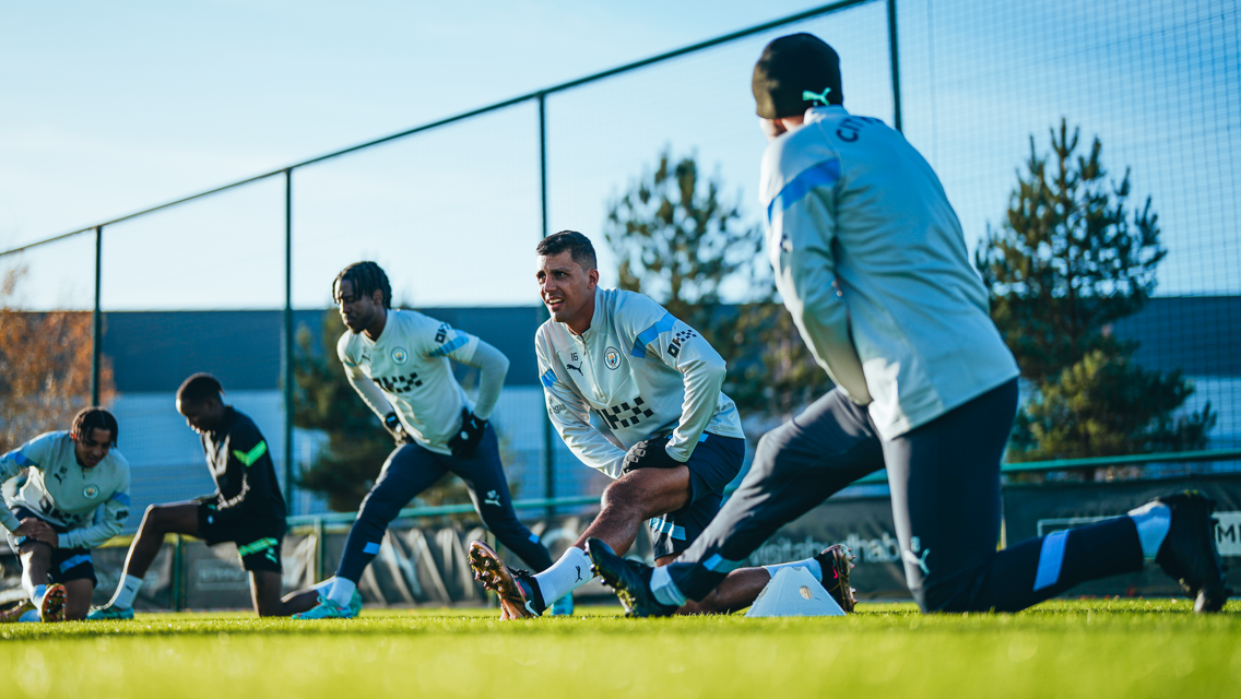 Training: City step up preparations ahead of Liverpool Carabao Cup clash