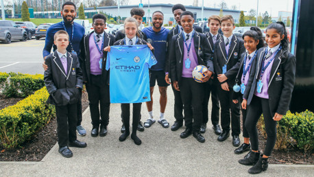 STERLING GESTURE: Raheem Sterling invited students from his old school to Wembley for the FA Cup semi-final
