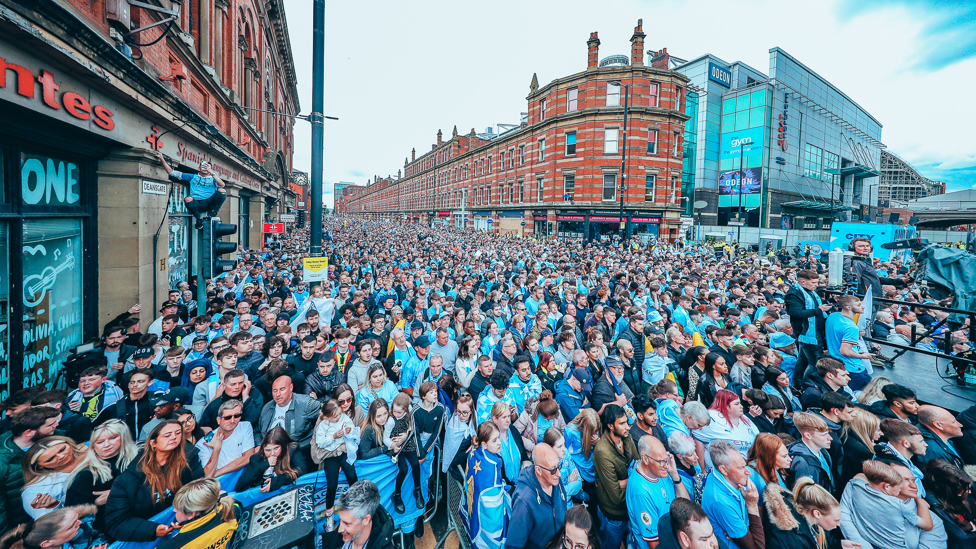 FANTASTIC: Our fans packed into the city centre