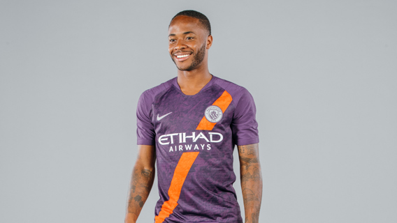 WING COMMAND: Raheem Sterling dons City's new third kit