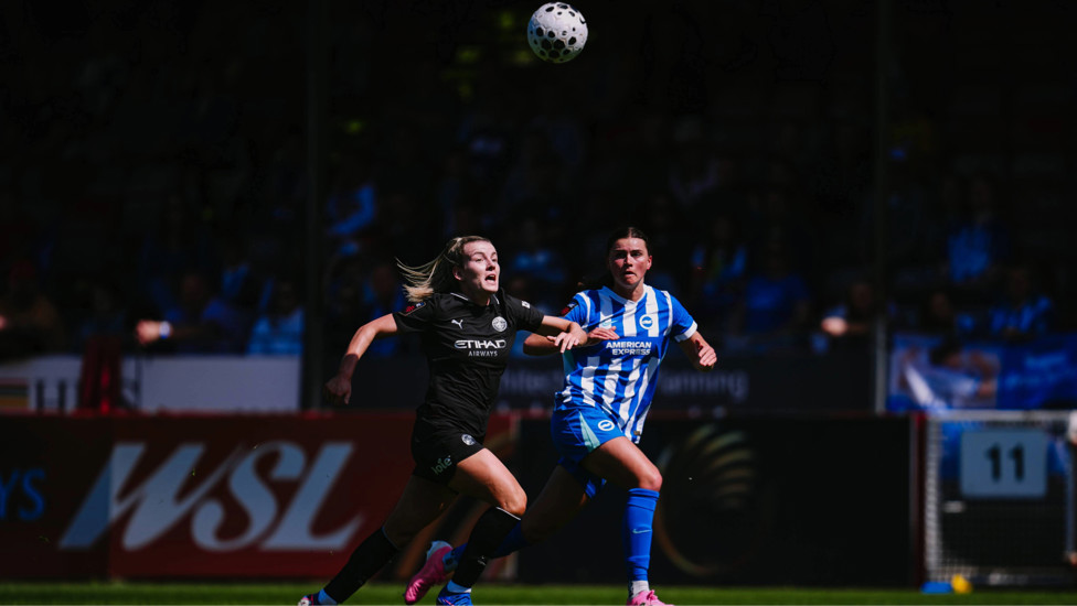 Pushing : Lauren Hemp continuing to get in behind Brighton