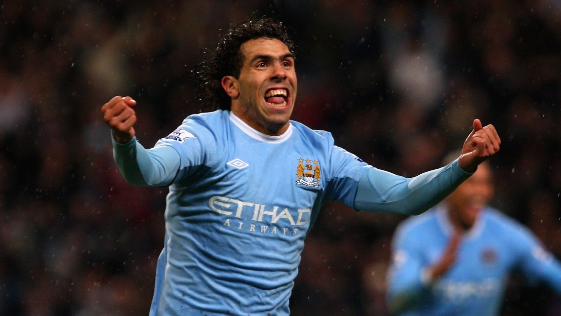 Five memorable Carlos Tevez performances for City