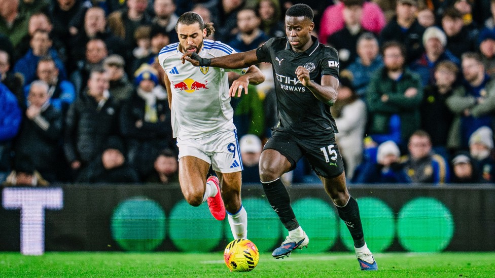 BATTLING HARD: City fight until the very end