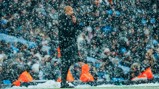 THE BOSS: Pep watches on!