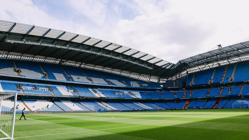 HOME : The Etihad looking as beautiful as always ahead of Ipswich's visit.