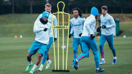 Training photos: City prepare for Champions League tie