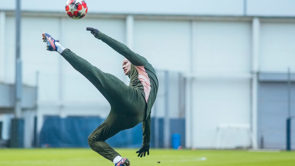 ERLING TAKES FLIGHT; We've seen him score goals like that before!
