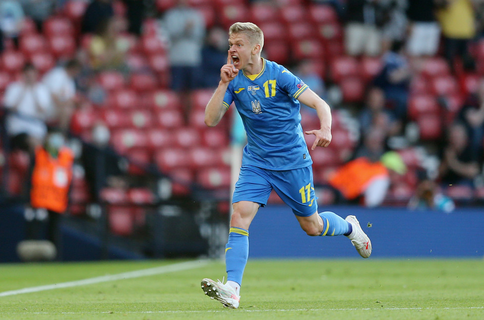 SHINING ZINC : A goal and an assist for Oleks Zinchenko as Ukraine edged Sweden for their first Euro knock-out victory!