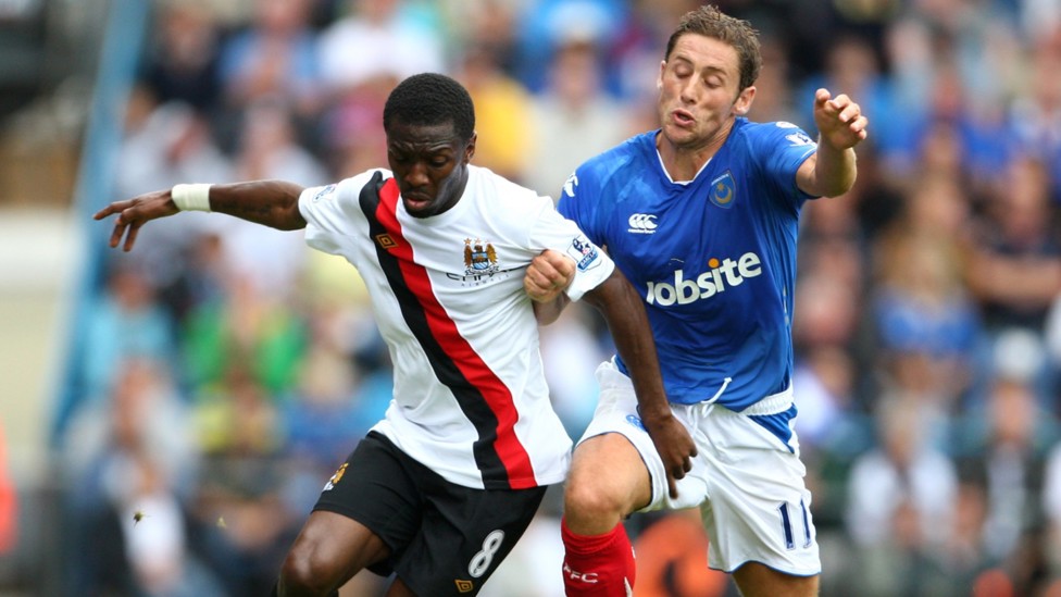 BEST OF ENEMIES: Matchday Live regulars Shaun Wright-Phillips and Michael Brown battle it out back in 2009!