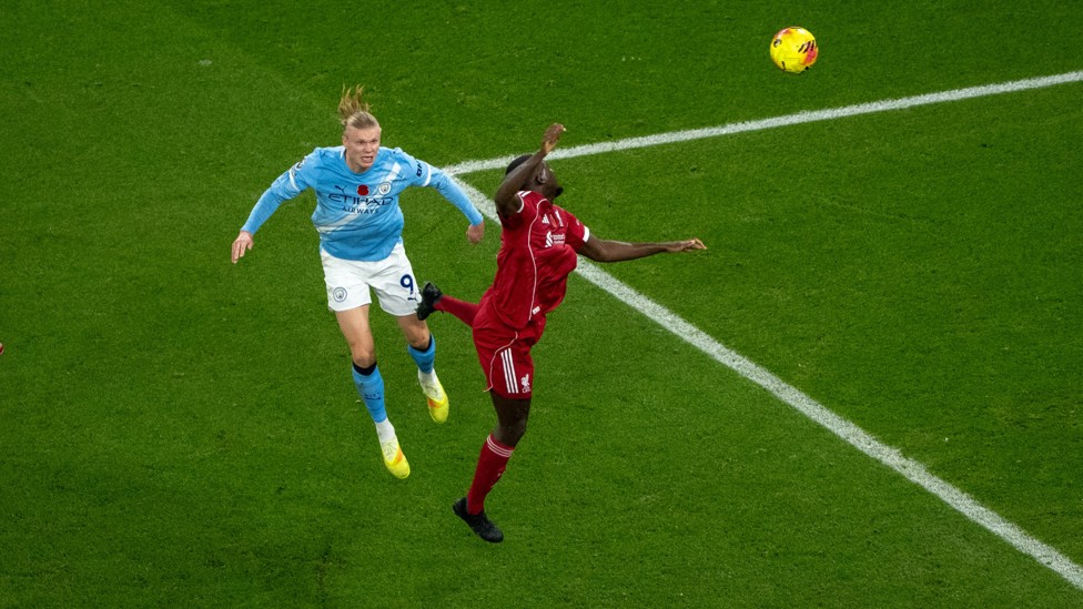 Liverpool (home) : Header. Inside the box