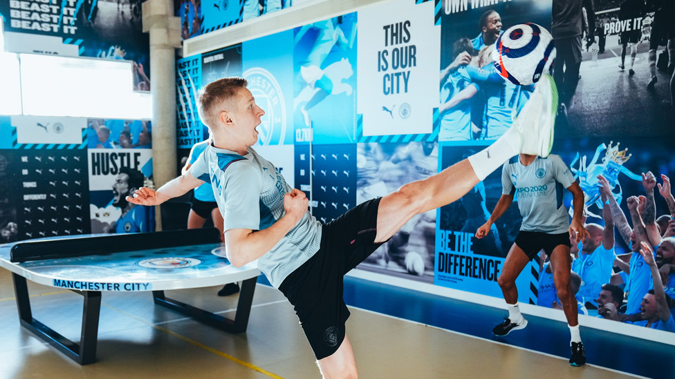 BEST FOOT FORWARD: Oleks Zinchenko turns on the power