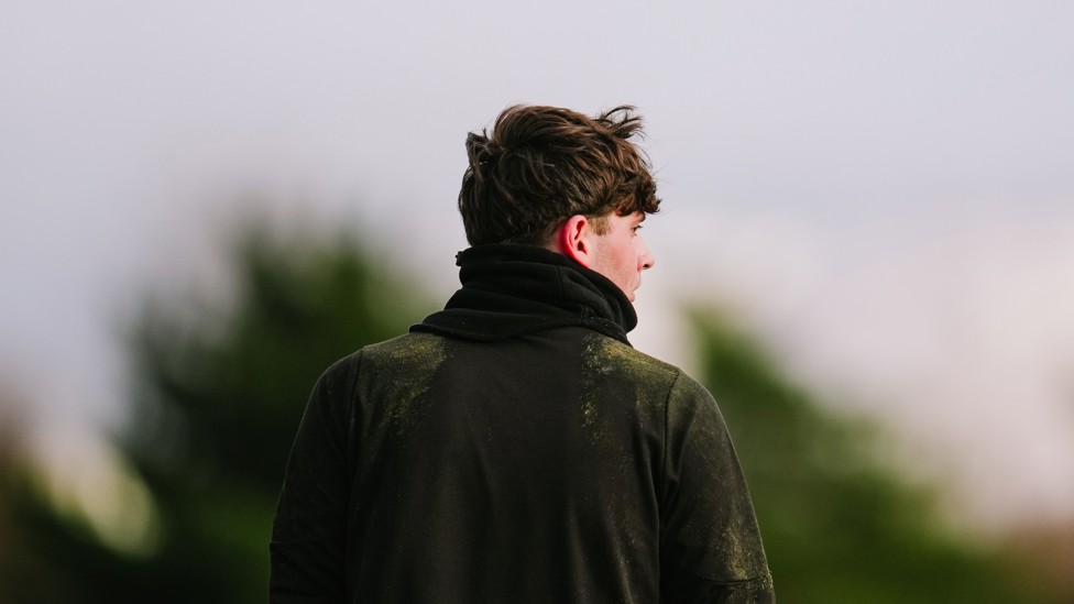 DIRTY WORK : Goalkeeper Max Hudson putting in the hard yards.