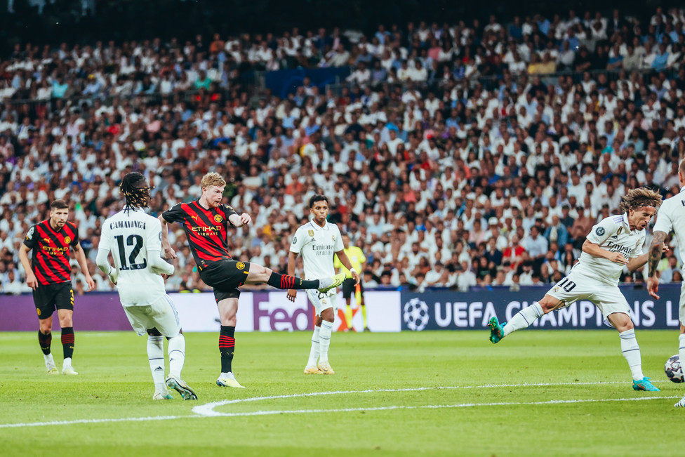 GOLAÇO EM MADRID : Kevin De Bruyne foi o nome do jogo contra o Real Madrid na terça-feira.