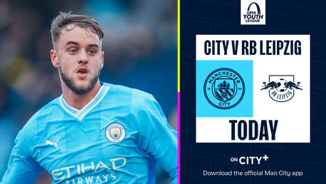 City v RB Leipzig: Watch our UEFA Youth League clash live on CITY+ 