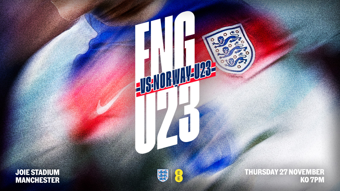 England U23s to face Norway at Joie Stadium