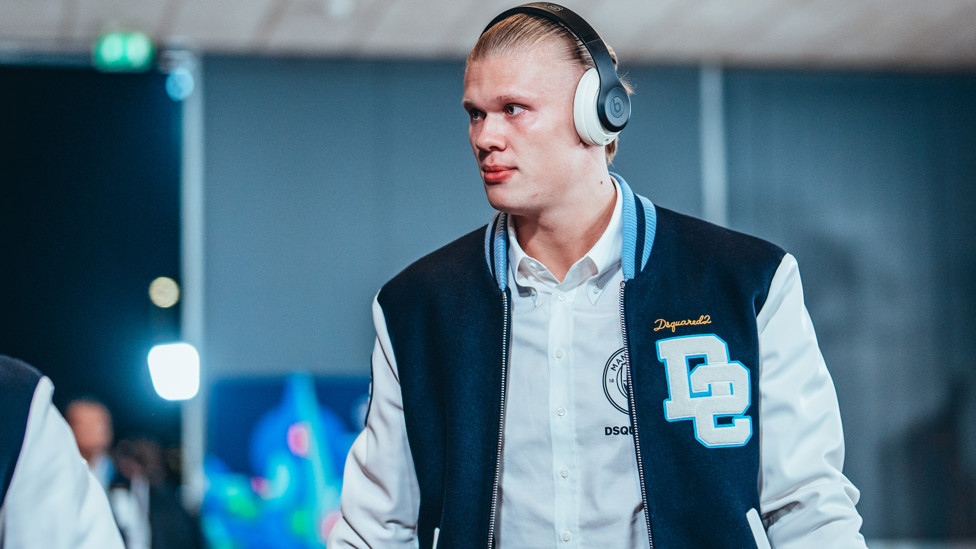EAGER ERLING : Game face on.
