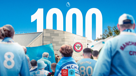 City clock up 1,000 Premier League games