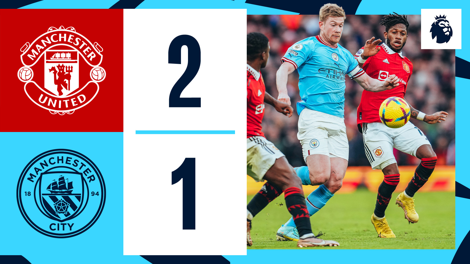 Brief highlights: Manchester 2-1 City