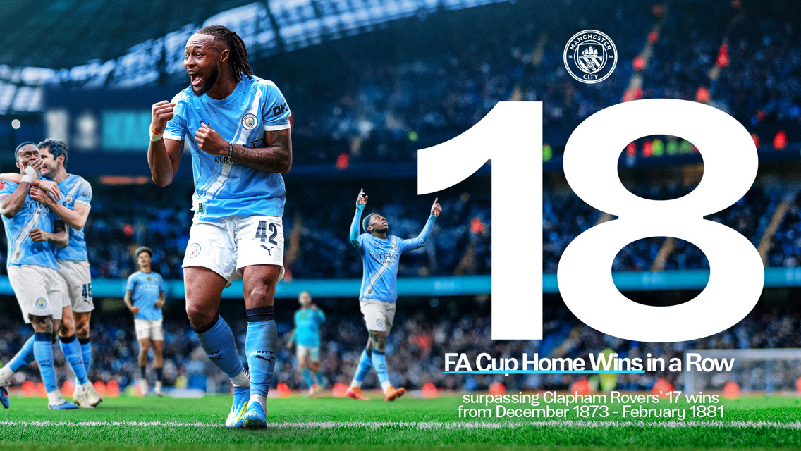 City set record for consecutive FA Cup home wins