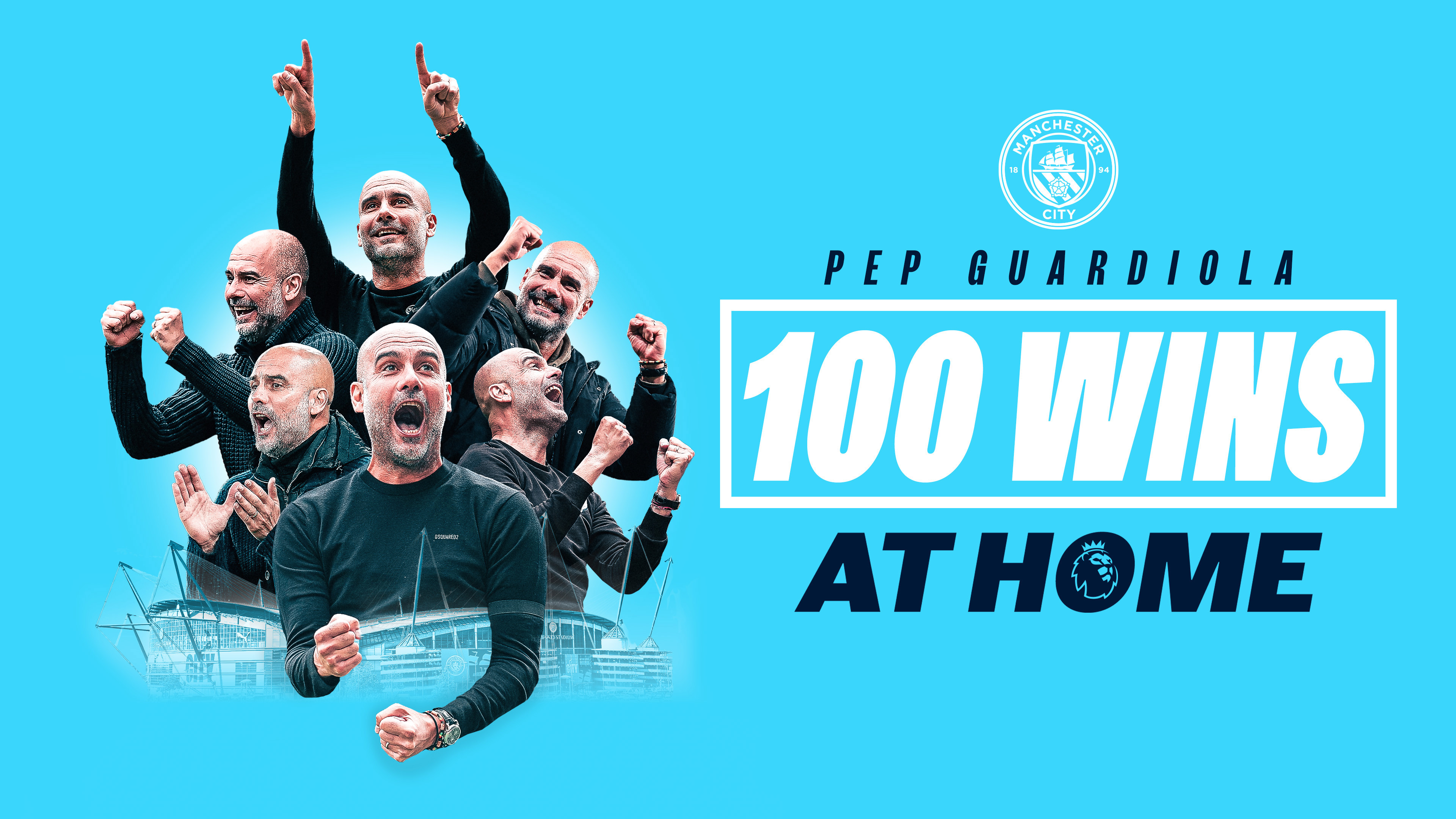 100 UP : Congratulations to Pep Guardiola