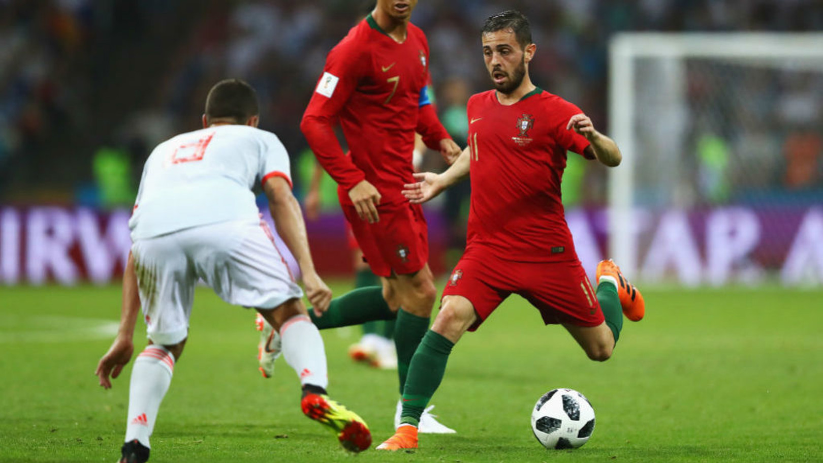 Which TV channel are Bernardo Silva's Portugal on?