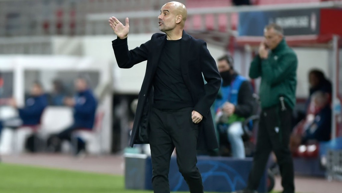 PEP TALK: The boss passes on his instructions from the touchline.