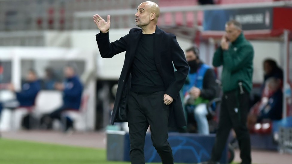 PEP TALK : The boss passes on his instructions from the touchline.