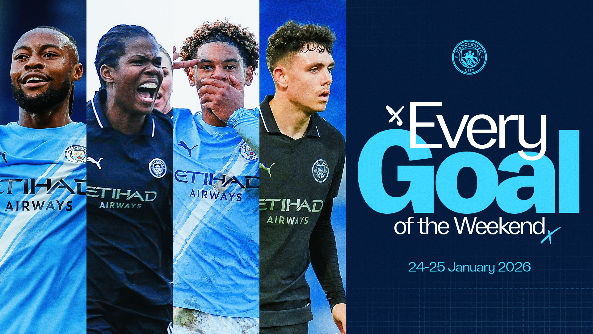 Watch: All the goals from City’s weekend