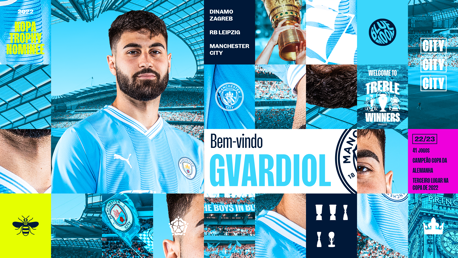 Gvadiol emocionado por se juntar ao City após 'temporada perfeita'