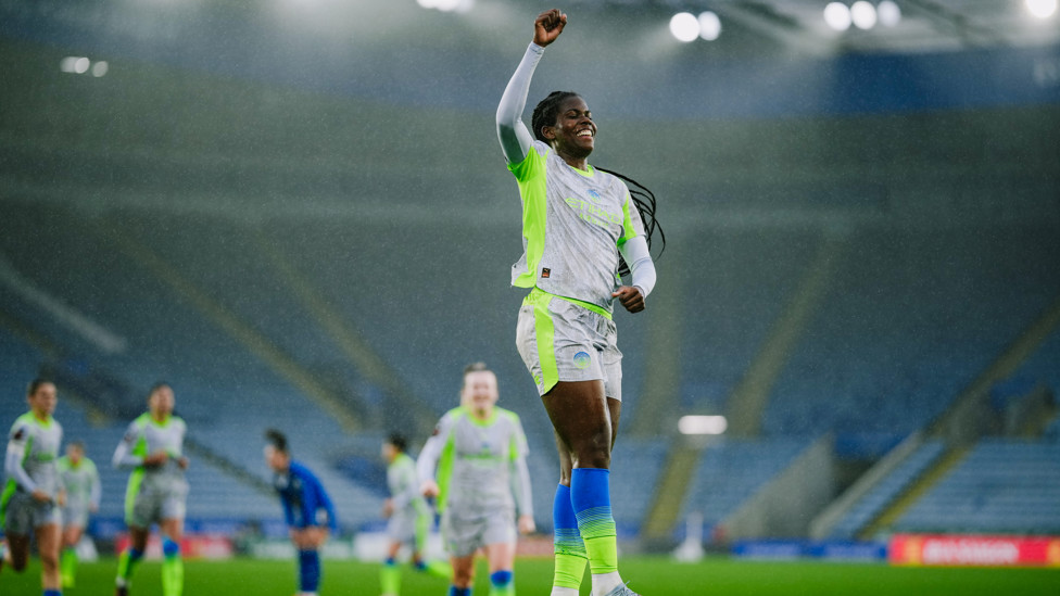 BREAKING THE DEADLOCK: Bunny Shaw opens the scoring deep in the second half