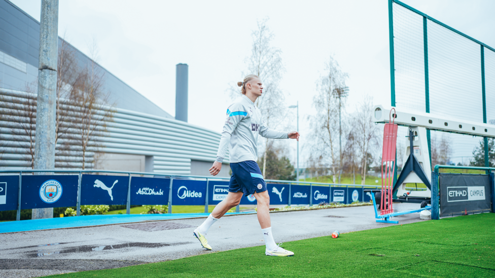 ENTER ERLING: : Haaland returns to training ahead of our clash with Southampton