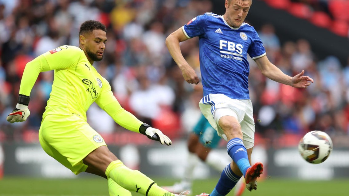MAN OF THE MATCH: Steffen pulled off some good saves at Wembley.