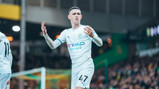 PHIL-LING IT: Foden celebrates!