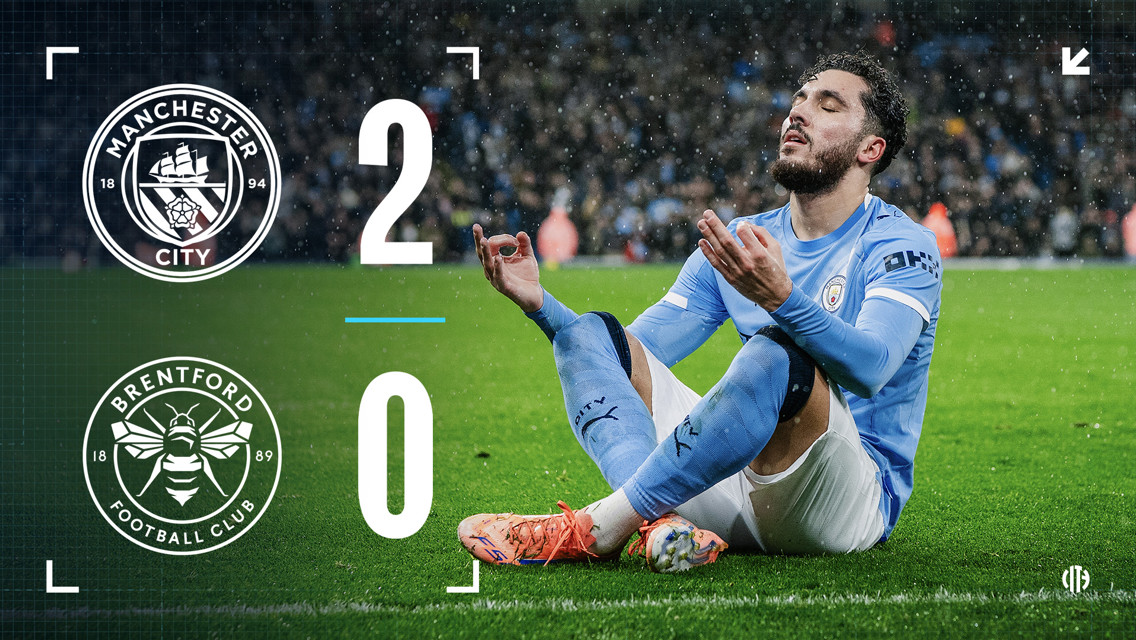 City 2-0 Brentford: Two-minute highlights