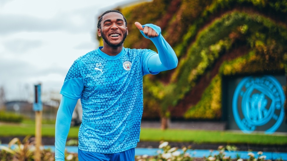 THUMBS UP: Isaiah Dada-Mascoll was delighted to be back in business after a season hit by injury.