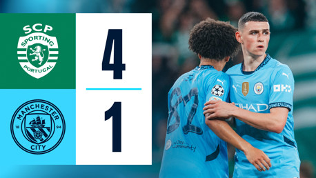 [하이라이트] 스포르팅 CP 4-1 맨시티(UCL 리그 페이즈 R4)