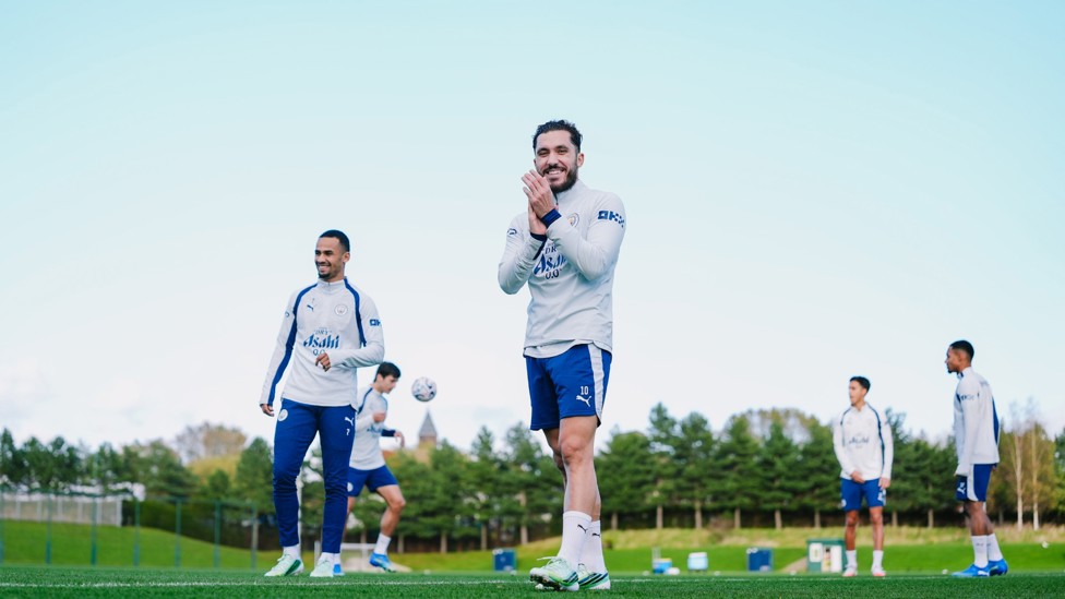 GREAT SESSION, LADS : Cherki satisfied with Tuesday's preparations. 