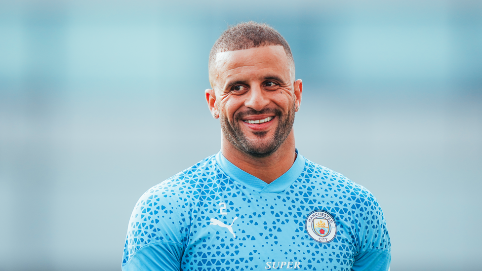 HERE TO STAY : Kyle Walker in high spirits following his contract extension