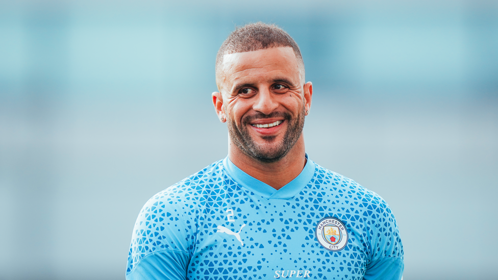 HERE TO STAY : Kyle Walker in high spirits following his contract extension