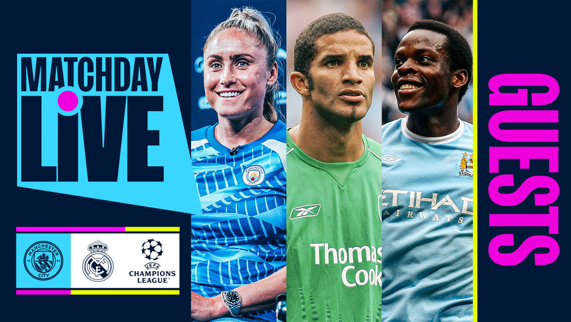 Houghton, James and Onuoha the Matchday Live guests for Real Madrid clash