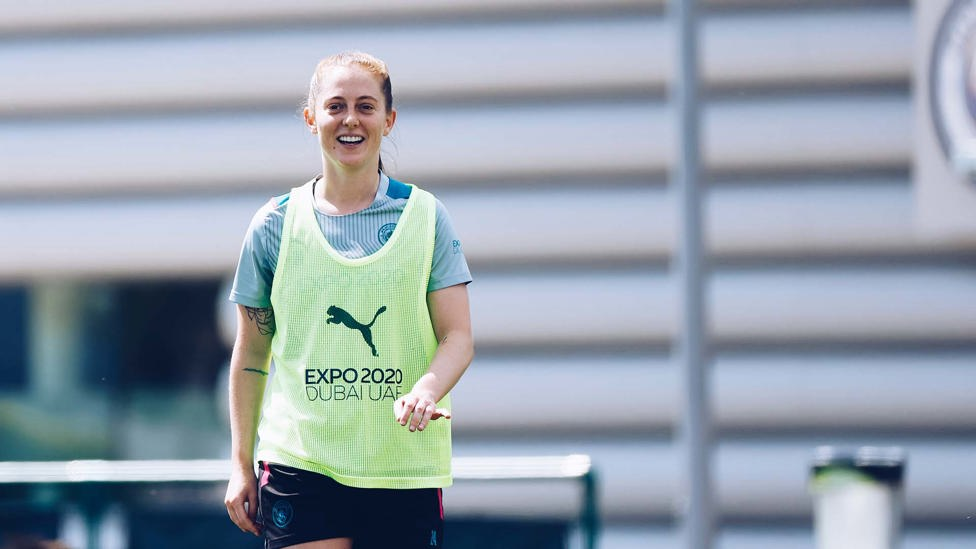 MIDFIELD MAESTRO : Keira Walsh gives a smile to the camera