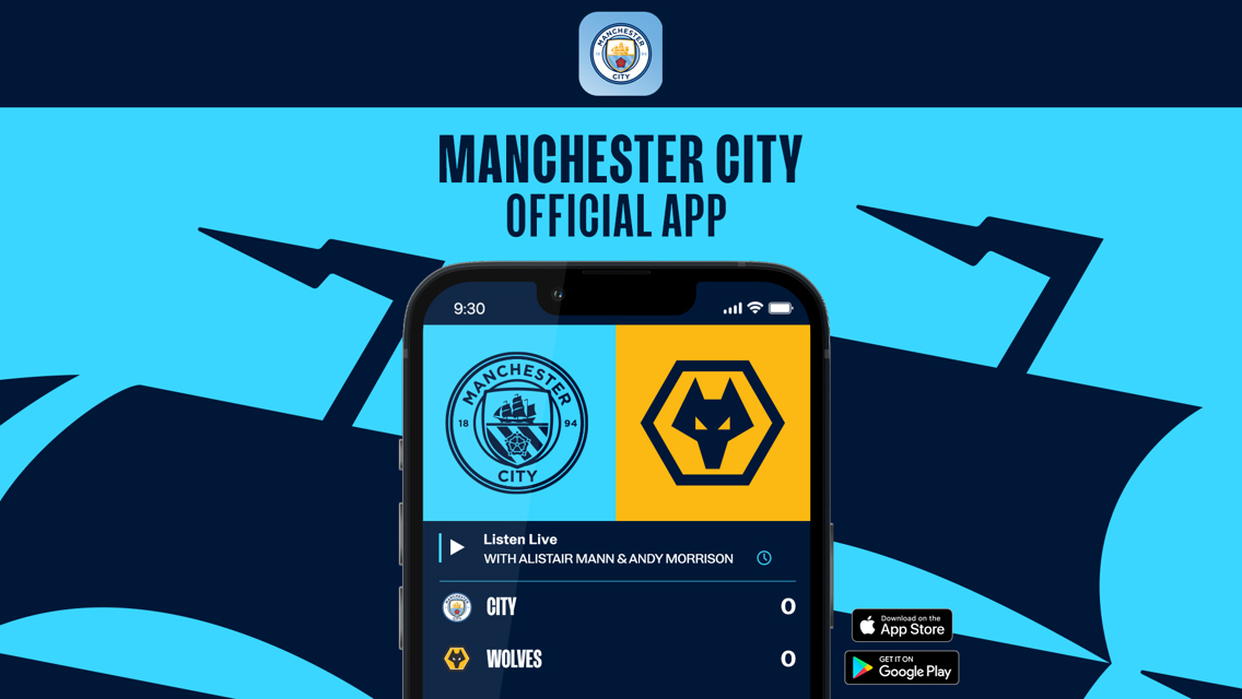 Não perca a cobertura abrangente do City x Wolves em nosso aplicativo oficial