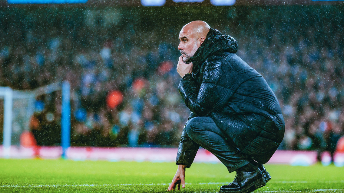 THE BOSS: On the touchline.