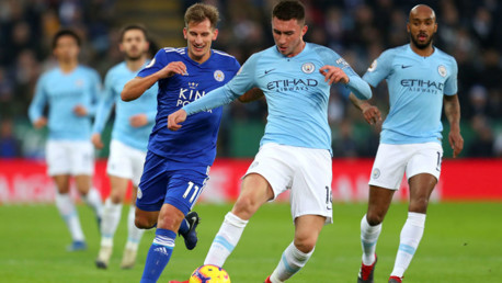 BLUE STEEL: Aymeric Laoprte clears the danger for City