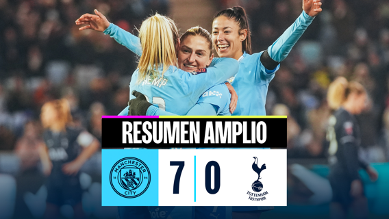 City 7-0 Spurs: resumen amplio
