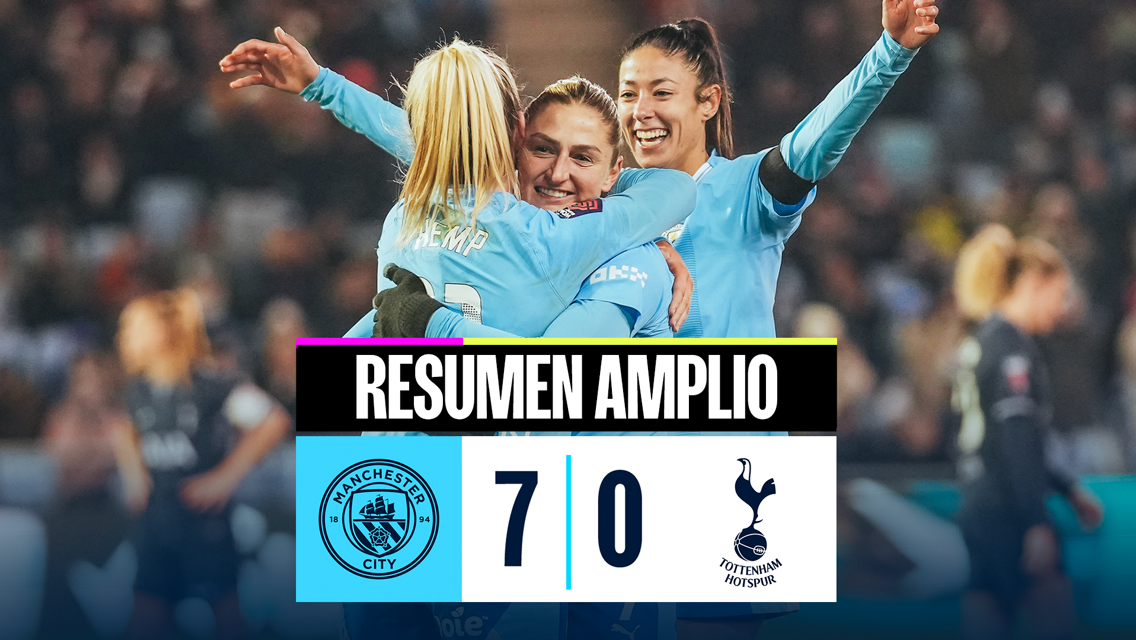 City 7-0 Spurs: resumen amplio