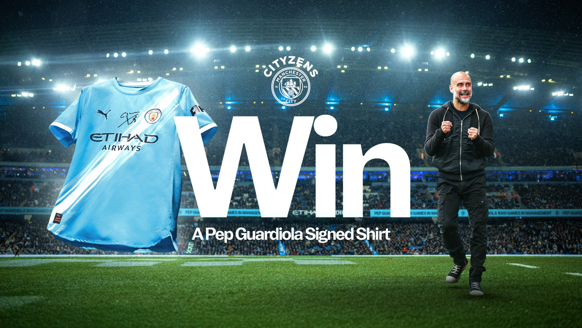 Win a Pep-signed shirt to celebrate his 1000th game in management