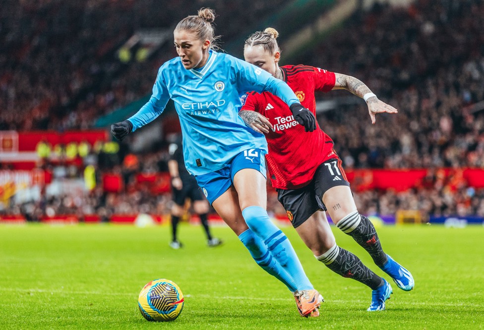 OLD TRAFFORD : Filippa played the full 90 minutes as City came away with a memorable 3-1 derby win in November 2023